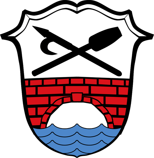 Das Gemeindewappen von Lechbruck am See